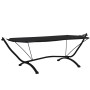 Gartenliege mit Stahldach und schwarzem Oxford-Stoff von vidaXL, Betten im Freien - Ref: Foro24-317599, Preis: 95,70 €, Rabat...