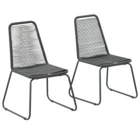Garden chairs 2 units black synthetic rattan by vidaXL, Garden chairs - Ref: Foro24-44442, Price: 112,88 €, Discount: %