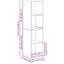 Conjunto de mueble de TV 4 pcs Madera vieja 37 x 37 x 142.5 cm