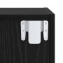 Conjunto de mueble de TV 4 pcs Roble negro 37 x 37 x 142.5 cm