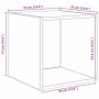 Conjunto de mueble de TV 4 pcs Roble negro 37 x 37 x 142.5 cm