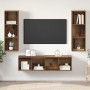 Juego de muebles de TV 3 pcs Madera vieja 37 x 37 x 142.5 cm
