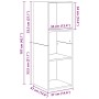 Juego de muebles de TV 3 pcs Madera vieja 37 x 37 x 142.5 cm