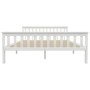 Estructura de cama sin colchón madera de pino blanco 160x200 cm
