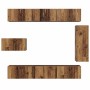 Conjunto de mueble de TV 8 pcs Madera vieja 30.5 x 30 x 90 cm