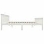 Estructura de cama sin colchón madera de pino blanco 160x200 cm