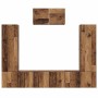 Conjunto de mueble de TV 7 pcs Madera vieja 180 x 30 x 120 cm