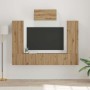 Conjunto de mueble de TV 7 pcs Roble artisan 180 x 30 x 120 cm