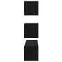 Mueble de TV de Pared 4 pcs Roble negro 80 x 30 x 30.5 cm