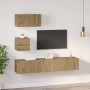 Juego de muebles de TV 4 pcs Roble artisan 80 x 30 x 30 cm