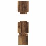 Conjunto de mueble de TV Montaje en la pared 6 pcs Madera vieja
