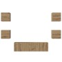 Conjunto de mueble de TV 6 pcs Roble artisan 60 x 30 x 30 cm