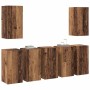 Conjunto de mueble de TV 7 pcs Madera vieja 30.5 x 30 x 60 cm