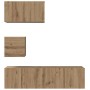 Conjunto de mueble de TV 4 pcs Roble artisan 60 x 30 x 30 cm