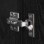 Conjunto de mueble de TV Montaje en la pared 10 pcs Roble negro
