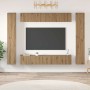 Conjunto de mueble de TV 10 pcs Roble artisan 30.5 x 30 x 90 cm