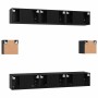Conjunto de mueble de TV 8 pcs Roble negro 60 x 30 x 30 cm