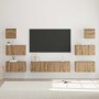 Conjunto de mueble de TV 8 pcs Roble artisan 60 x 30 x 30 cm