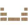 Conjunto de mueble de TV 8 pcs Roble artisan 60 x 30 x 30 cm