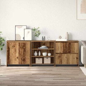 Tableros Lateral 3 pcs Madera vieja 70 x 41 x 75 cm