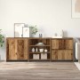 Tableros Lateral 3 pcs Madera vieja 70 x 41 x 75 cm