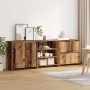 Tableros Lateral 3 pcs Madera vieja 70 x 41 x 75 cm