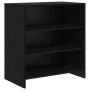 Vitrina 3 pcs Roble negro 70 x 41 x 75 cm Madera contrachapada
