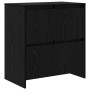 Vitrina 3 pcs Roble negro 70 x 41 x 75 cm Madera contrachapada