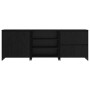 Vitrina 3 pcs Roble negro 70 x 41 x 75 cm Madera contrachapada