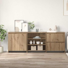 Tableros Lateral 3 pcs Roble artisan 70 x 41 x 75 cm
