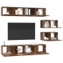 Juego de muebles de TV 6 pcs Madera vieja Mediano