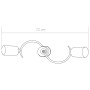 Lámpara de techo pantallas cerámica cono blanco 3 bombillas E14 de vidaXL, Apliques de techo - Ref: Foro24-289232, Precio: 27...