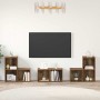 Juego de muebles de TV 6 pcs Madera Vieja 37 x 35 x 72 cm