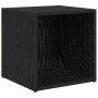 Juego de muebles de TV 6 pcs Roble Negro 37 x 35 x 72 cm