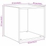 Juego de muebles de TV 6 pcs Roble artesanal 37 x 35 x 72 cm