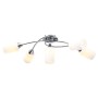Lámpara de techo pantallas cerámica cono blanco 5 bombillas E14 de vidaXL, Apliques de techo - Ref: Foro24-289238, Precio: 50...