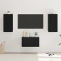 Conjunto de mueble de TV 3 pcs Roble negro 60 x 30 x 30 cm
