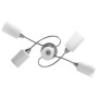 Lámpara de techo pantallas cerámica cono blanco 5 bombillas E14 de vidaXL, Apliques de techo - Ref: Foro24-289238, Precio: 50...