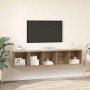 Juego de muebles de TV 2 pcs Roble artisan 37 x 37 x 142.5 cm