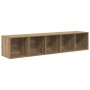Juego de muebles de TV 2 pcs Roble artisan 37 x 37 x 142.5 cm