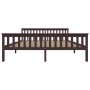 Estructura cama sin colchón madera pino marrón oscuro 180x200cm