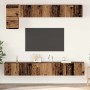 Conjunto de mueble de TV 5 pcs Madera vieja 100 x 30 x 30 cm