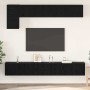 Conjunto de mueble de TV 5 pcs Roble negro 100 x 30 x 30 cm