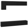 Conjunto de mueble de TV 5 pcs Roble negro 100 x 30 x 30 cm