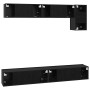 Conjunto de mueble de TV 5 pcs Roble negro 100 x 30 x 30 cm
