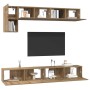 Conjunto de mueble de TV 5 pcs Roble artisan 100 x 30 x 30 cm