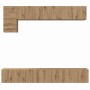Conjunto de mueble de TV 5 pcs Roble artisan 100 x 30 x 30 cm