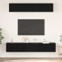 Conjunto de mueble de TV 5 pcs Roble negro 100 x 30 x 30 cm