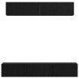 Conjunto de mueble de TV 5 pcs Roble negro 100 x 30 x 30 cm
