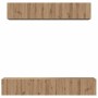 Conjunto de mueble de TV 5 pcs Roble artisan 100 x 30 x 30 cm